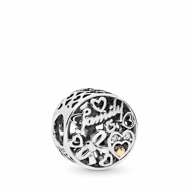 Pandora Family Tribute Charm Sale NZ, Two Tone (186309-LAW)